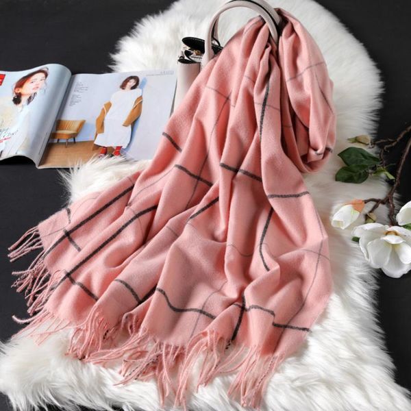 scarves 70*200cm women plaid cashmere scarf tassel warm long shawl lattice fashionable neck wraps, Blue;gray
scarves 70*200cm women plaid cashmere scarf tassel warm long shawl lattice fashionable neck wraps, Blue;gray
