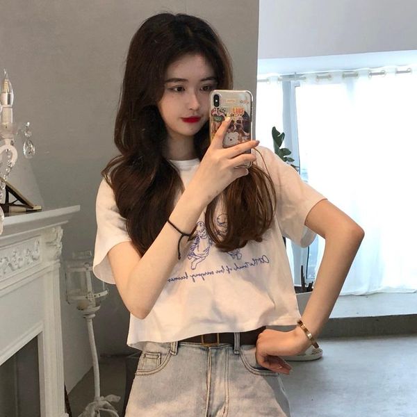 women's t-shirt cupid angel print t shirt women summer harajuku cartoon anime cotton aesthetic kawaii fashion y2k streetwear, White
women's t-shirt cupid angel print t shirt women summer harajuku cartoon anime cotton aesthetic kawaii fashion y2k streetwear, White