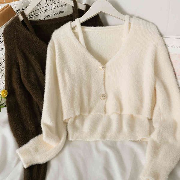women's knits & tees female cardigan for the fall, short sweater with two buttons, slim knitted, s1gs, White
women's knits & tees female cardigan for the fall, short sweater with two buttons, slim knitted, s1gs, White