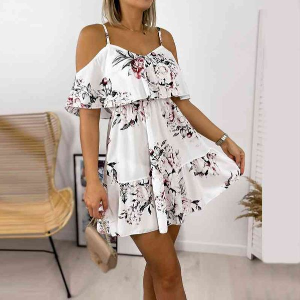 women cold shoulder beach dresses spaghetti straps fashion floral prints summer linen camisole casual a-line mini dress, Black;gray
women cold shoulder beach dresses spaghetti straps fashion floral prints summer linen camisole casual a-line mini dress, Black;gray