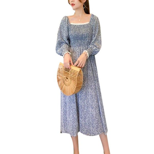 women's spring autumn chiffon dress square neck printed long sleeve ruffles korean elegant ss3666 casual dresses, Black;gray
women's spring autumn chiffon dress square neck printed long sleeve ruffles korean elegant ss3666 casual dresses, Black;gray