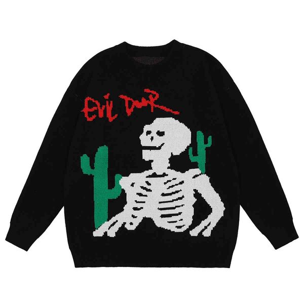men's sweaters female winter sweater, japanese skeletal sweater for men and women clfi, White;black
men's sweaters female winter sweater, japanese skeletal sweater for men and women clfi, White;black