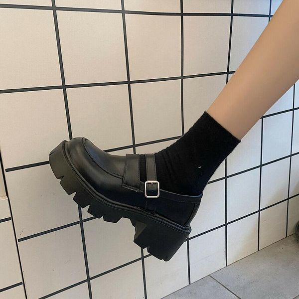 dress shoes ladies mary janes block heel ankle strap casual pu leather platform pumps c145, Black
dress shoes ladies mary janes block heel ankle strap casual pu leather platform pumps c145, Black
