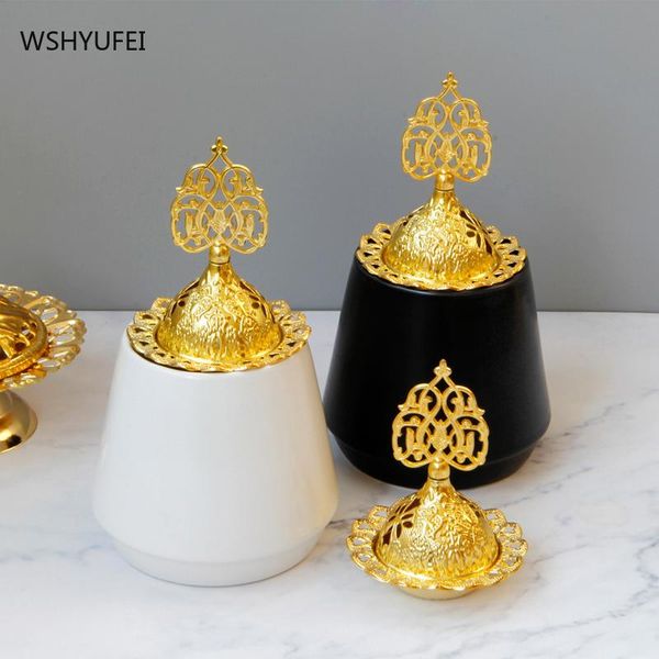 fragrance lamps golden middle east arabian matte black white ceramic metal incense burner home decoration deskaroma diffuser
fragrance lamps golden middle east arabian matte black white ceramic metal incense burner home decoration deskaroma diffuser