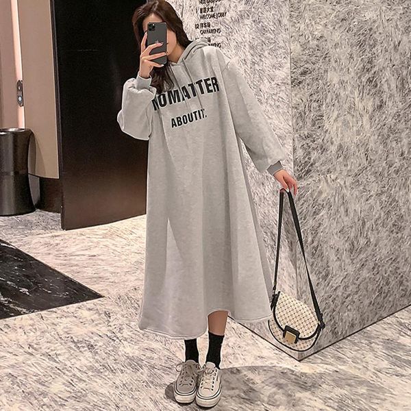 casual dresses johnature korean hooded collar plus size l-4xl letter print women 2021 winter a-line dress, Black;gray
casual dresses johnature korean hooded collar plus size l-4xl letter print women 2021 winter a-line dress, Black;gray