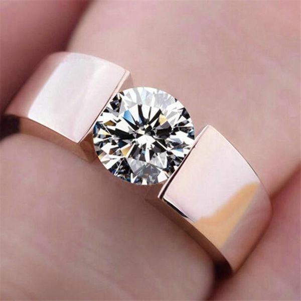 wedding rings trendy crystal rose gold silver color couple ring men women jewelry engagement gift accessories, Slivery;golden
wedding rings trendy crystal rose gold silver color couple ring men women jewelry engagement gift accessories, Slivery;golden