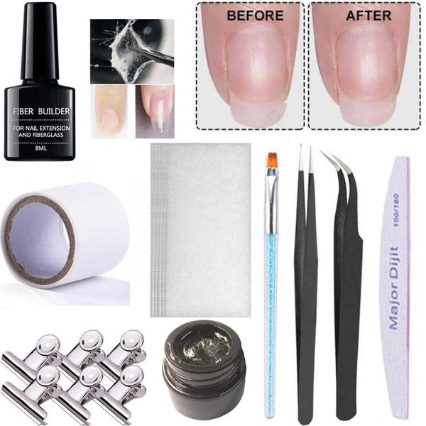 nail art kits fiberglass gel set extension builder uv pen clips file tweezers diy tool
nail art kits fiberglass gel set extension builder uv pen clips file tweezers diy tool
