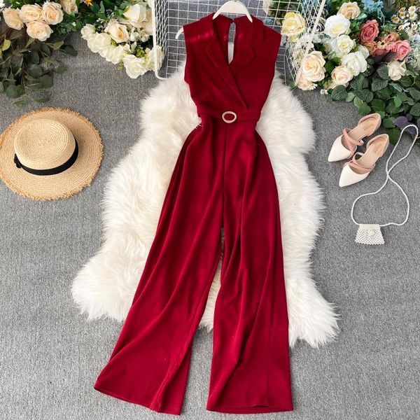 fashion slim office v neck womens rompers summer tank full length casual women sleeveless playsuit high waist tie romper, Black;white
fashion slim office v neck womens rompers summer tank full length casual women sleeveless playsuit high waist tie romper, Black;white