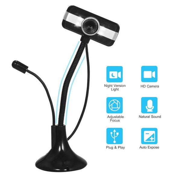webcams wholesale hd usb pc webcam for streaming plug and play computer web camera video cam with microphone flexible rotatable stander
webcams wholesale hd usb pc webcam for streaming plug and play computer web camera video cam with microphone flexible rotatable stander