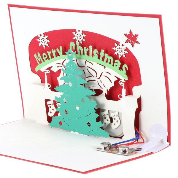 greeting cards creative 3d up merry christmas stereo party invitations gifts year blessing card with light and music
greeting cards creative 3d up merry christmas stereo party invitations gifts year blessing card with light and music