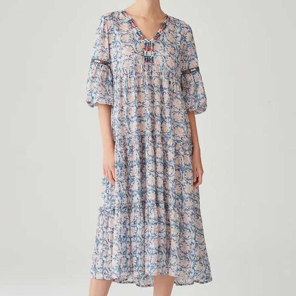 women's tanks & camis puff sleeve v neck midi tunic dress women vintage blue cotton floral print embriodery long autumn dresses robe a3, White
women's tanks & camis puff sleeve v neck midi tunic dress women vintage blue cotton floral print embriodery long autumn dresses robe a3, White