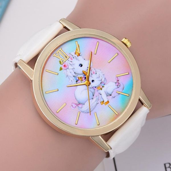 wristwatches relogio feminino 2021 relojes cartoon children watch double unicorns pattern watches fashion kids cute leather quartz girl, Slivery;brown
wristwatches relogio feminino 2021 relojes cartoon children watch double unicorns pattern watches fashion kids cute leather quartz girl, Slivery;brown