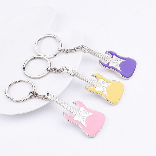 10pieces/lot new fashion guitar key chain metal 5 colour keychain cute musical car key ring silver color pendant for man women party gift
10pieces/lot new fashion guitar key chain metal 5 colour keychain cute musical car key ring silver color pendant for man women party gift