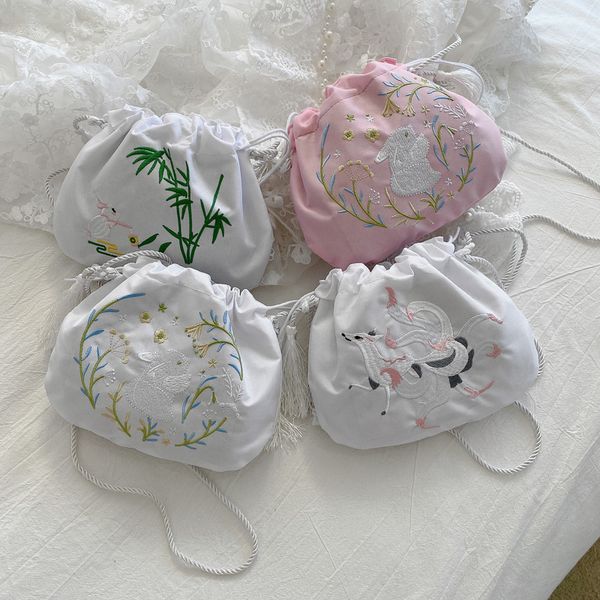 new handbags autumn and winter sen series bucket antique hanfu wind fairy embroidery messenger tassel accessories single shoulder bag factor
new handbags autumn and winter sen series bucket antique hanfu wind fairy embroidery messenger tassel accessories single shoulder bag factor