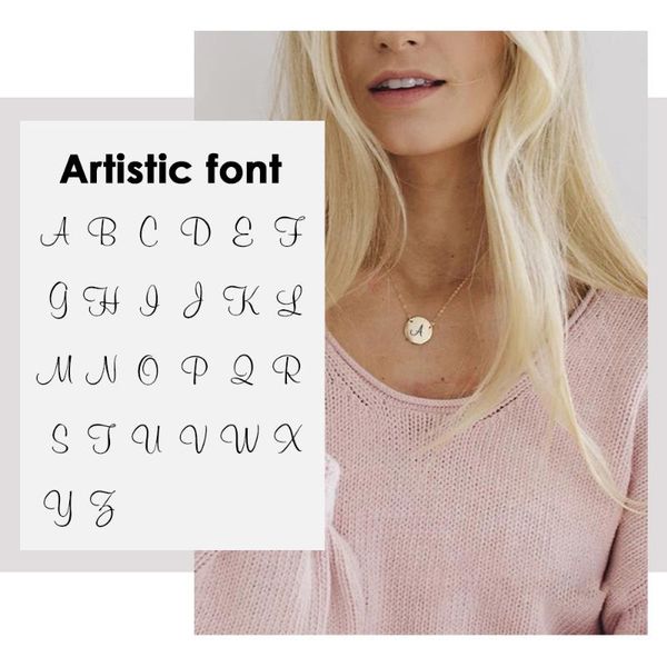 pendant necklaces carlidana trendy artistic font alphabet necklace women minimalist choker female 316l stainless steel, Silver
pendant necklaces carlidana trendy artistic font alphabet necklace women minimalist choker female 316l stainless steel, Silver