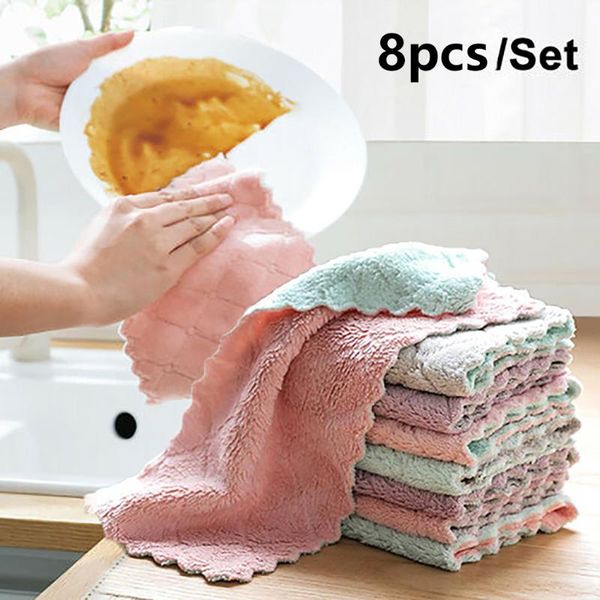 cleaning cloths 8pcs/lot home microfiber towels for kitchen absorbent thicker cloth micro fiber wipe table towel
cleaning cloths 8pcs/lot home microfiber towels for kitchen absorbent thicker cloth micro fiber wipe table towel