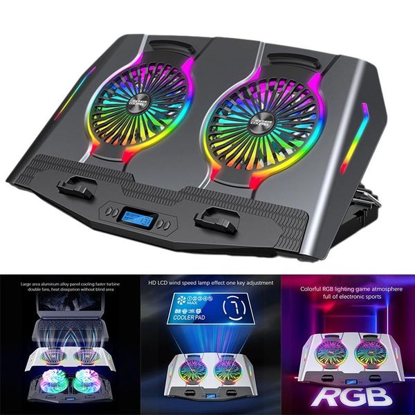 fans & coolings ice coorel n9 lapcooler, rgb dual-turbo dual-usb silent and wind-powered cooler
fans & coolings ice coorel n9 lapcooler, rgb dual-turbo dual-usb silent and wind-powered cooler