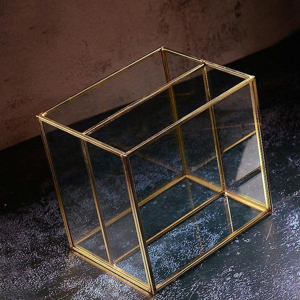 jewelry pouches, bags transparent glass makeup brush storage box gold cosmetics container pencil lipstick holder make up brushes organizer, Pink;blue
jewelry pouches, bags transparent glass makeup brush storage box gold cosmetics container pencil lipstick holder make up brushes organizer, Pink;blue