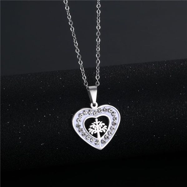 pendant necklaces tree of life crystal heart necklace stainless steel silver color bijoux collier elegant women jewelry gifts drop
pendant necklaces tree of life crystal heart necklace stainless steel silver color bijoux collier elegant women jewelry gifts drop