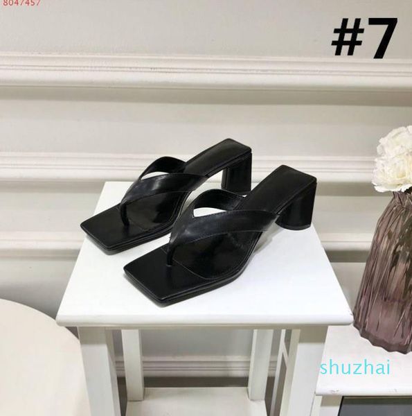 womens latest spring and summer flip-flops thick high heel square head patchwork leather slippers modern womens sandals,0661, Black
womens latest spring and summer flip-flops thick high heel square head patchwork leather slippers modern womens sandals,0661, Black