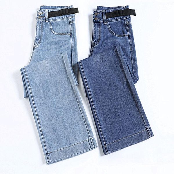 women's jeans 2021 spring autumn vintage casual denim high waist wide leg loose pants full length oversize k625, Blue
women's jeans 2021 spring autumn vintage casual denim high waist wide leg loose pants full length oversize k625, Blue