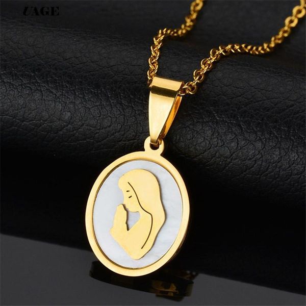 pendant necklaces uage virgin mary necklace gold color bijoux imitation shell statement women fashion catholic jewelry, Silver
pendant necklaces uage virgin mary necklace gold color bijoux imitation shell statement women fashion catholic jewelry, Silver