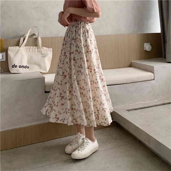 vintage floral print a-line pleated long skirts summer women korean skirt streetwear drawstring elastic waist midi skirt 210721, Black
vintage floral print a-line pleated long skirts summer women korean skirt streetwear drawstring elastic waist midi skirt 210721, Black