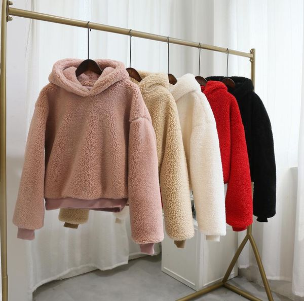 women's hoodies & sweatshirts monmoira winter solid hooded fur women casual thick warm outwear lambswool pullovers ladies faux hoodie c, Black
women's hoodies & sweatshirts monmoira winter solid hooded fur women casual thick warm outwear lambswool pullovers ladies faux hoodie c, Black