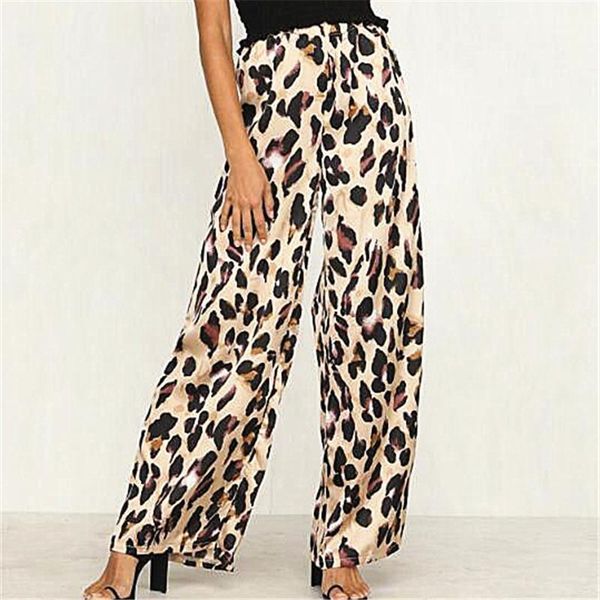 women's pants & capris high street women waist leopard print wide leg female ol loose long fashion romper trousers femme, Black;white
women's pants & capris high street women waist leopard print wide leg female ol loose long fashion romper trousers femme, Black;white