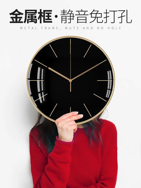 wall clocks large nordic clock silent metal black luxury hanging watch simple modern living room home decor
wall clocks large nordic clock silent metal black luxury hanging watch simple modern living room home decor