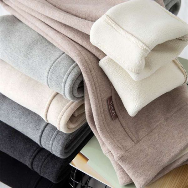 winter thicken plush leggings women pure cotton skinny pants female high waist outer wear warm lamb wool elastic trousers 210928, Black
winter thicken plush leggings women pure cotton skinny pants female high waist outer wear warm lamb wool elastic trousers 210928, Black