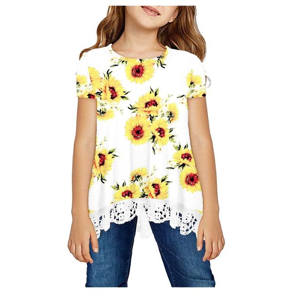 toddler baby girls short sleeve lace sunflower leopard printed t-shirt children's sets clothing outfits, White
toddler baby girls short sleeve lace sunflower leopard printed t-shirt children's sets clothing outfits, White