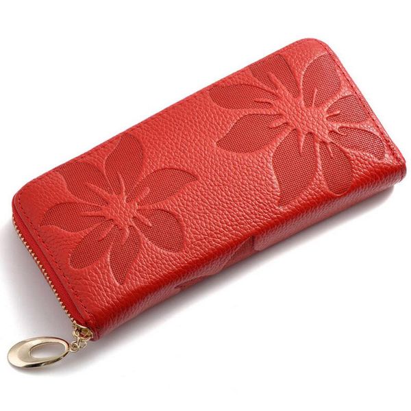 wallets long fashion genuine leather women's wallet flower embossed ladies clutch bag purse with coin pocket card holder for female, Red;black
wallets long fashion genuine leather women's wallet flower embossed ladies clutch bag purse with coin pocket card holder for female, Red;black