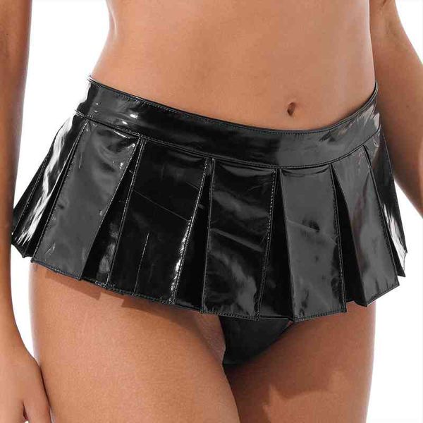 womens female bodycon skirts wetlook patent leather front zipper mini skirt cocktail party pole dancing clubwear, Black
womens female bodycon skirts wetlook patent leather front zipper mini skirt cocktail party pole dancing clubwear, Black