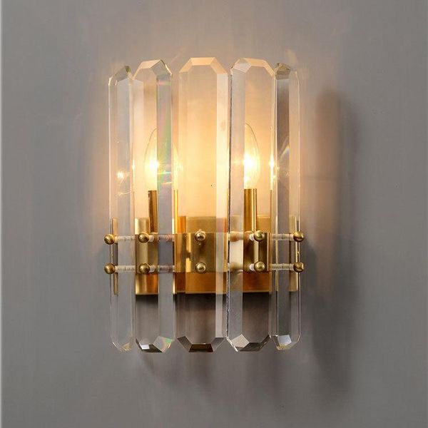 wall lamp led postmodern iron crystal light sconce for bedroom corridor 
wall lamp led postmodern iron crystal light sconce for bedroom corridor