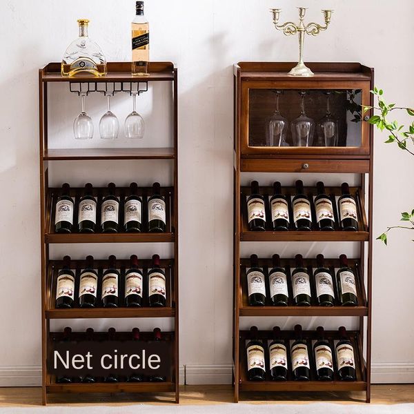 hooks & rails high-density bamboo material household wine rack solid hardware european-style bar floor cabinet wood stora
hooks & rails high-density bamboo material household wine rack solid hardware european-style bar floor cabinet wood stora