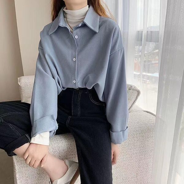 women's blouses & shirts vintage women thick spring fashion 2021 autumn blouse korean long sleeve womens and female jacket, White
women's blouses & shirts vintage women thick spring fashion 2021 autumn blouse korean long sleeve womens and female jacket, White