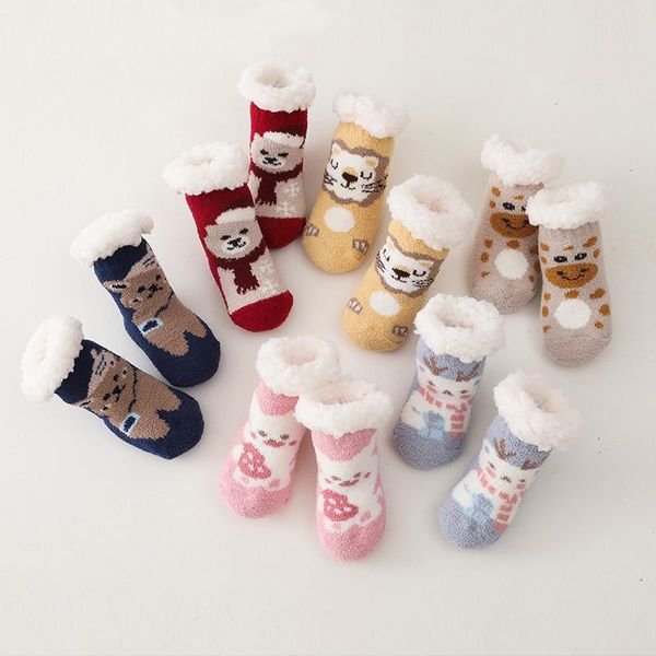 socks 1 pair christmas print thicken anti-slip warm fleece baby boys girls floor 2021 winter, Pink;yellow
socks 1 pair christmas print thicken anti-slip warm fleece baby boys girls floor 2021 winter, Pink;yellow