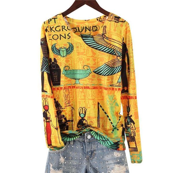 vintage yellow double print slim womens t shirt spring arrival o neck long sleeve plus size 4xl, White
vintage yellow double print slim womens t shirt spring arrival o neck long sleeve plus size 4xl, White