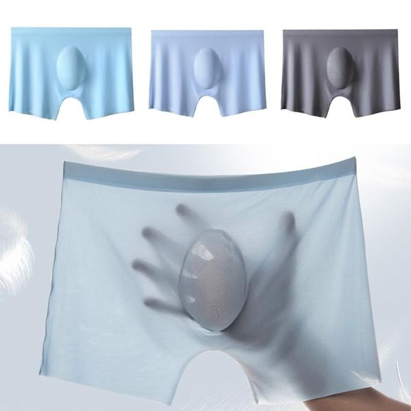 underpants summer ice silk men transparent boxer shorts ultra thin sheer breathable comfortable stretchy quick-drying, Black;white
underpants summer ice silk men transparent boxer shorts ultra thin sheer breathable comfortable stretchy quick-drying, Black;white