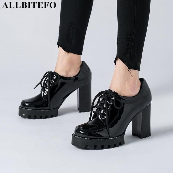 dress shoes allbitefo genuine leather women high heel round toe waterproof platform fashion leisure heels girls, Black
dress shoes allbitefo genuine leather women high heel round toe waterproof platform fashion leisure heels girls, Black