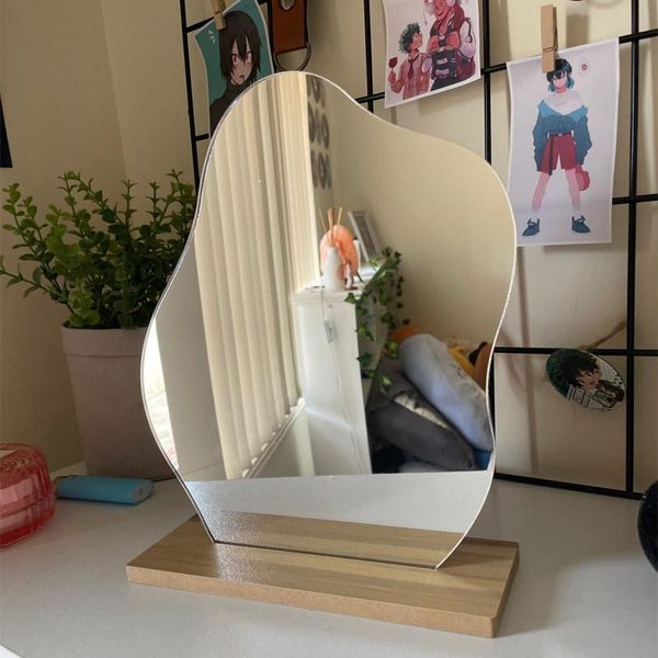 mirrors korean style makeup mirror ins irregular acrylic decorative bedroom decor wooden base cosmetic decoracion para el hogar
mirrors korean style makeup mirror ins irregular acrylic decorative bedroom decor wooden base cosmetic decoracion para el hogar