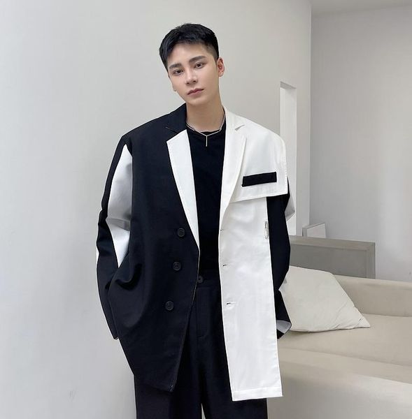 men's suits & blazers 2021 spring and autumn black white color small suit men design sense coat korean version ruffai tide brand, White;black
men's suits & blazers 2021 spring and autumn black white color small suit men design sense coat korean version ruffai tide brand, White;black