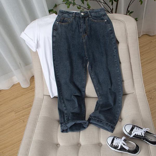 women's jeans trendy streetwear female vintage high waist loose spring summer women wide leg casual denim pants ladies trousers, Blue
women's jeans trendy streetwear female vintage high waist loose spring summer women wide leg casual denim pants ladies trousers, Blue