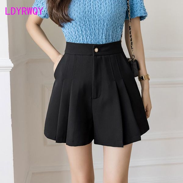 women's shorts ldyrwqy 2021 fashion summer japanese and korean solid color high-waist pleated temperament wide-leg, White;black
women's shorts ldyrwqy 2021 fashion summer japanese and korean solid color high-waist pleated temperament wide-leg, White;black
