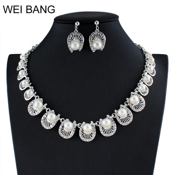 earrings & necklace charming bridal jewelry sets pearl silver color set rhinestone for wedding accessories
earrings & necklace charming bridal jewelry sets pearl silver color set rhinestone for wedding accessories