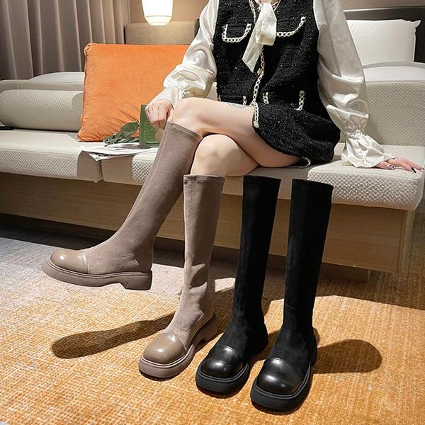 boots women 2021 flat heel autumn shoes round toe rubber med ladies over-the-knee slip-on solid basic fabric rome flock lac, Black
boots women 2021 flat heel autumn shoes round toe rubber med ladies over-the-knee slip-on solid basic fabric rome flock lac, Black