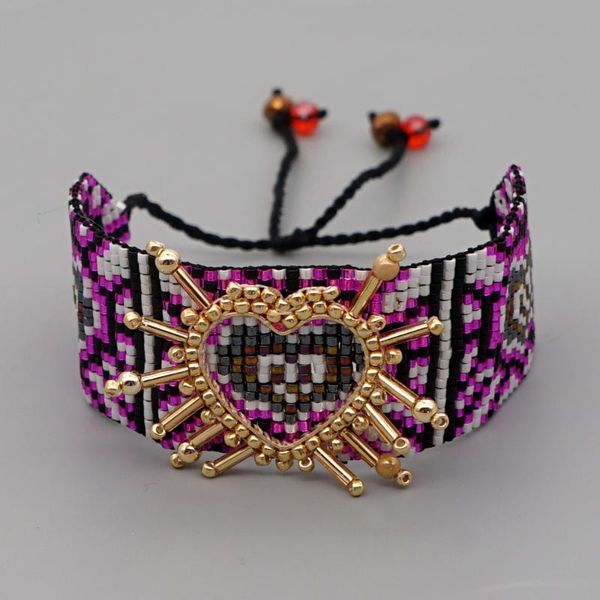 go2boho miyuki bracelet 2021 mexican heart pulsera femme handwoven jewelry women's bracelets gift for friends luxury charm, Golden;silver
go2boho miyuki bracelet 2021 mexican heart pulsera femme handwoven jewelry women's bracelets gift for friends luxury charm, Golden;silver