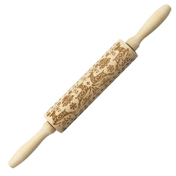 wooden christmas rolling pin elk print carved cookie noodle stick for diy cookies biscuit cake fondant pins & pastry boards
wooden christmas rolling pin elk print carved cookie noodle stick for diy cookies biscuit cake fondant pins & pastry boards
