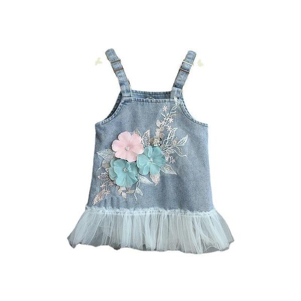 kids girls floral dress sleeveless denim lace jacquard stitching summer dresses 2021 outwear casual clothing girl's, Red;yellow
kids girls floral dress sleeveless denim lace jacquard stitching summer dresses 2021 outwear casual clothing girl's, Red;yellow